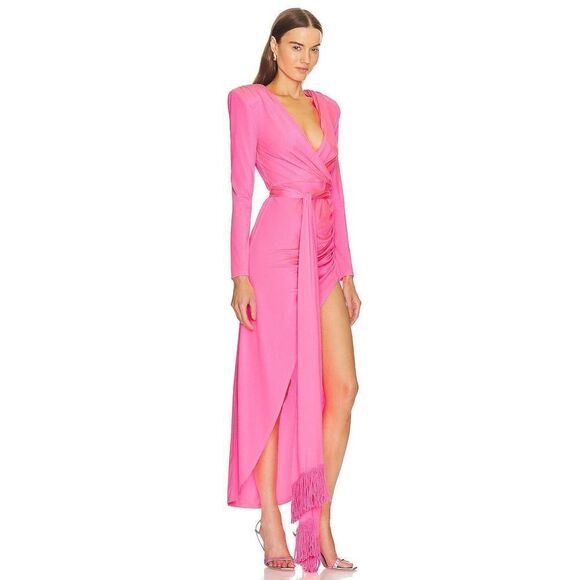 Bronx and Banco Electric Pink Maxi Dress XL/US10 - Picture 2 of 8